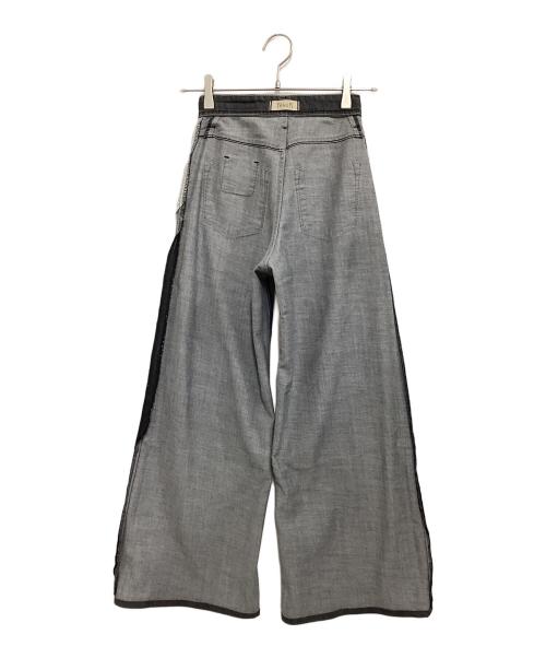 YANUK（ヤヌーク）YANUK (ヤヌーク) wide flare denim ブラック サイズ:22の古着・服飾アイテム