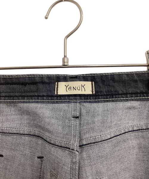 YANUK（ヤヌーク）YANUK (ヤヌーク) wide flare denim ブラック サイズ:22の古着・服飾アイテム