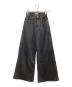 YANUK（ヤヌーク）の古着「wide flare denim」｜ブラック