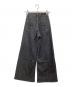 YANUK (ヤヌーク) wide flare denim ブラック サイズ:22：7000円