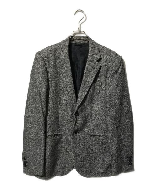 RAF SIMONS（ラフシモンズ）RAF SIMONS (ラフシモンズ) シルク＆リネンブレンドテーラードジャケット グレー サイズ:46の古着・服飾アイテム