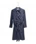 MaxMara（マックスマーラ）の古着「フリルシャツワンピース」｜ネイビー
