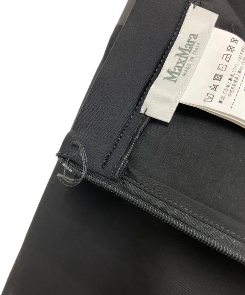 MaxMara（マックスマーラ）MaxMara (マックスマーラ) ストレッチジャージー ペンシル タイト ストレート ブラック サイズ:USA2の古着・服飾アイテム