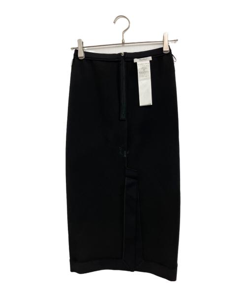 MaxMara（マックスマーラ）MaxMara (マックスマーラ) ストレッチジャージー ペンシル タイト ストレート ブラック サイズ:USA2の古着・服飾アイテム