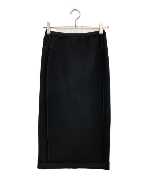 MaxMara（マックスマーラ）MaxMara (マックスマーラ) ストレッチジャージー ペンシル タイト ストレート ブラック サイズ:USA2の古着・服飾アイテム