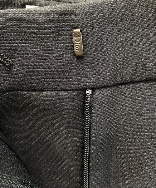 Christian Dior（クリスチャン ディオール）Christian Dior (クリスチャン ディオール) クロップドワイドパンツ ブラック サイズ:40の古着・服飾アイテム