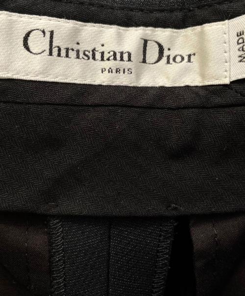 Christian Dior（クリスチャン ディオール）Christian Dior (クリスチャン ディオール) クロップドワイドパンツ ブラック サイズ:40の古着・服飾アイテム