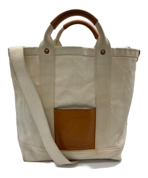 HENDER SCHEME（エンダースキーマ）Hender Scheme (エンダースキーマ) campus bag ナチュラル×キャメルの古着・服飾アイテム