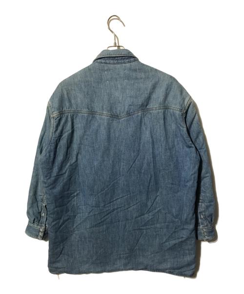Maison Margiela（メゾンマルジェラ）Maison Margiela (メゾンマルジェラ) オーバーサイズ パデッドデニムシャツ インディゴ サイズ:38の古着・服飾アイテム