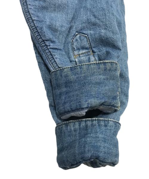 Maison Margiela（メゾンマルジェラ）Maison Margiela (メゾンマルジェラ) オーバーサイズ パデッドデニムシャツ インディゴ サイズ:38の古着・服飾アイテム