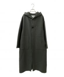 HYKE（ハイク）の古着「MELTON HOODED WORK COAT」｜グリーン