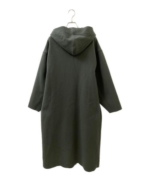 HYKE（ハイク）HYKE (ハイク) MELTON HOODED WORK COAT グリーン サイズ:1の古着・服飾アイテム