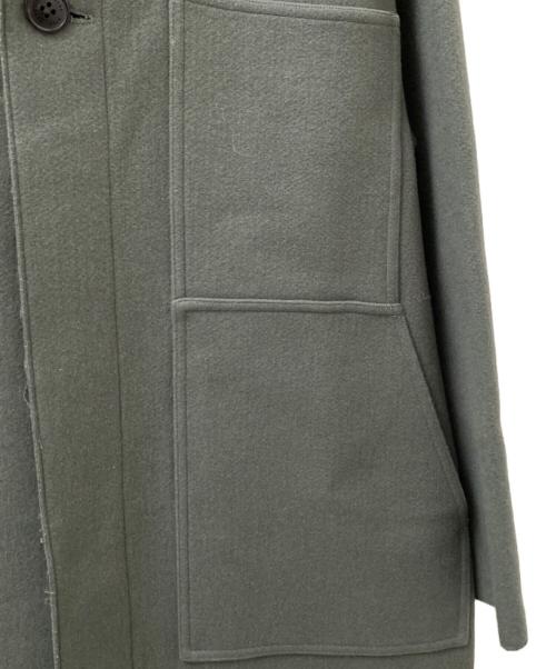 HYKE（ハイク）HYKE (ハイク) MELTON HOODED WORK COAT グリーン サイズ:1の古着・服飾アイテム
