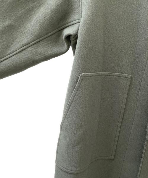 HYKE（ハイク）HYKE (ハイク) MELTON HOODED WORK COAT グリーン サイズ:1の古着・服飾アイテム