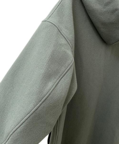 HYKE（ハイク）HYKE (ハイク) MELTON HOODED WORK COAT グリーン サイズ:1の古着・服飾アイテム