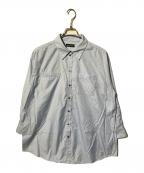 MAISON SPECIALメゾンスペシャル）の古着「Rhinestone Overshirt」｜スカイブルー