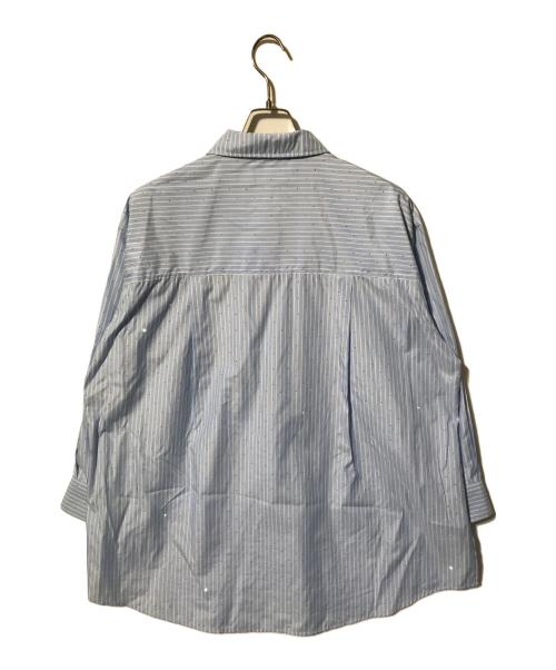 MAISON SPECIAL（メゾンスペシャル）MAISON SPECIAL (メゾンスペシャル) Rhinestone Overshirt スカイブルー サイズ:FREEの古着・服飾アイテム