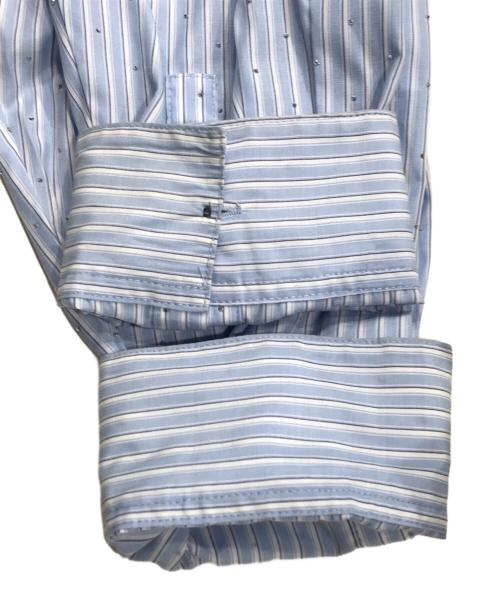 MAISON SPECIAL（メゾンスペシャル）MAISON SPECIAL (メゾンスペシャル) Rhinestone Overshirt スカイブルー サイズ:FREEの古着・服飾アイテム