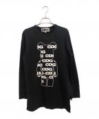 CDG×BE@RBRICKシーディージー×ベアブリック）の古着「ロングスリーブカットソー」｜ブラック
