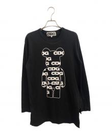 CDG×BE@RBRICK（シーディージー×ベアブリック）の古着「ロングスリーブカットソー」｜ブラック