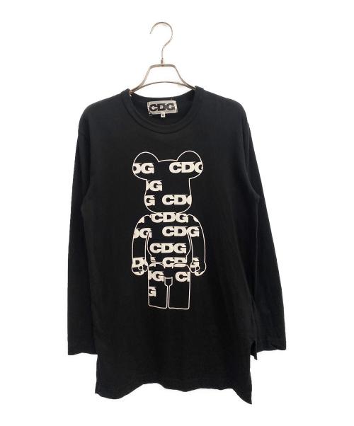 CDG（シーディージー）CDG (シーディージー) BE@RBRICK (ベアブリック) ロングスリーブカットソー ブラック サイズ:Mの古着・服飾アイテム