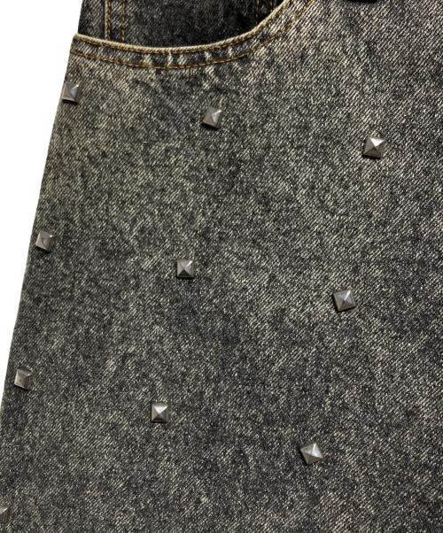 PRANK PROJECT（プランクプロジェクト）PRANK PROJECT (プランクプロジェクト) Studded Straight Jeans/スタッズ付きストレートレッグジーンズ グレー サイズ:36の古着・服飾アイテム