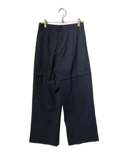 STUDIOUS（ステュディオス）STUDIOUS (ステュディオス) Pinstripe 2way Length Trousers/スラックス/ショートパンツ/ハーフパンツ ネイビー サイズ:2の古着・服飾アイテム