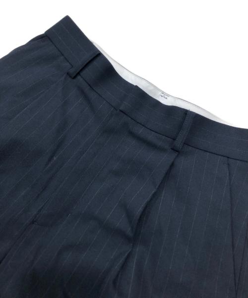 STUDIOUS（ステュディオス）STUDIOUS (ステュディオス) Pinstripe 2way Length Trousers/スラックス/ショートパンツ/ハーフパンツ ネイビー サイズ:2の古着・服飾アイテム