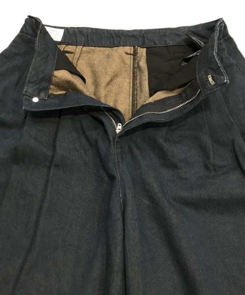 ZARA（ザラ）ZARA (ザラ) ダーツ入りワイドレッグデニムパンツ インディゴ サイズ:34の古着・服飾アイテム