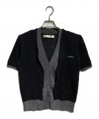 PRANK PROJECTプランクプロジェクト）の古着「Double Front Knit Cardigan/ダブルフロント・ニットカーディガン」｜ブラック