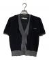PRANK PROJECT（プランクプロジェクト）の古着「Double Front Knit Cardigan/ダブルフロント・ニットカーディガン」｜ブラック