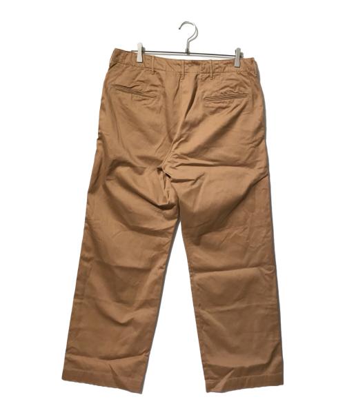 BUZZ RICKSON'S（バズリクソンズ）BUZZ RICKSON'S (バズリクソンズ) EARLY MILITARY CHINOS 1945MODEL ブラウン サイズ:印字消え　実寸参照の古着・服飾アイテム
