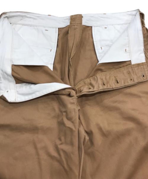 BUZZ RICKSON'S（バズリクソンズ）BUZZ RICKSON'S (バズリクソンズ) EARLY MILITARY CHINOS 1945MODEL ブラウン サイズ:印字消え　実寸参照の古着・服飾アイテム