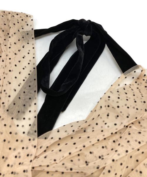CLANE（クラネ）CLANE (クラネ) DOT SHEER CACHECOEUR ONEPIECE ベージュ サイズ:1の古着・服飾アイテム