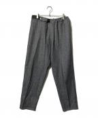 Graphpaperグラフペーパー）の古着「C/W Denim Wide Easy Slacks」｜グレー