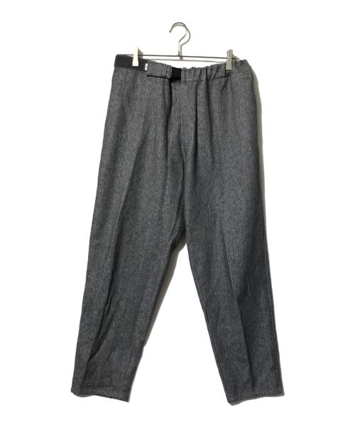Graphpaper（グラフペーパー）Graphpaper (グラフペーパー) C/W Denim Wide Easy Slacks グレー サイズ:freeの古着・服飾アイテム