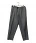 Graphpaper（グラフペーパー）の古着「C/W Denim Wide Easy Slacks」｜グレー