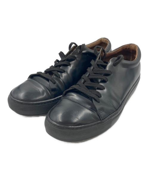 Acne studios（アクネ ストゥディオズ）Acne studios (アクネ ストゥディオズ) レザースニーカー ブラック サイズ:SIZE 42の古着・服飾アイテム