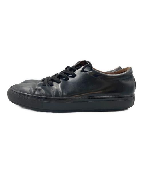 Acne studios（アクネ ストゥディオズ）Acne studios (アクネ ストゥディオズ) レザースニーカー ブラック サイズ:SIZE 42の古着・服飾アイテム