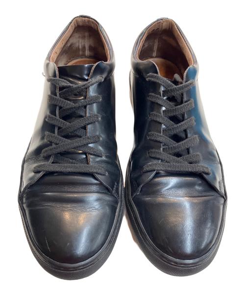 Acne studios（アクネ ストゥディオズ）Acne studios (アクネ ストゥディオズ) レザースニーカー ブラック サイズ:SIZE 42の古着・服飾アイテム