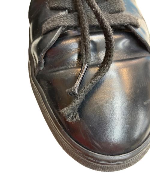 Acne studios（アクネ ストゥディオズ）Acne studios (アクネ ストゥディオズ) レザースニーカー ブラック サイズ:SIZE 42の古着・服飾アイテム