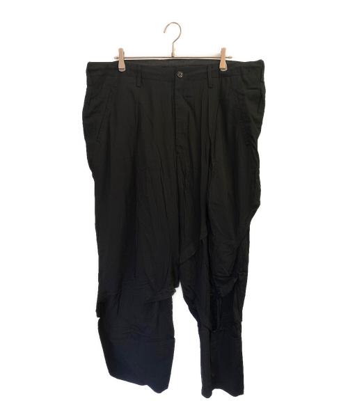 Yohji Yamamoto pour homme（ヨウジヤマモト プールオム）Yohji Yamamoto pour homme (ヨウジヤマモト プールオム) S-TAPERED TUCK PANT ブラック サイズ:2の古着・服飾アイテム