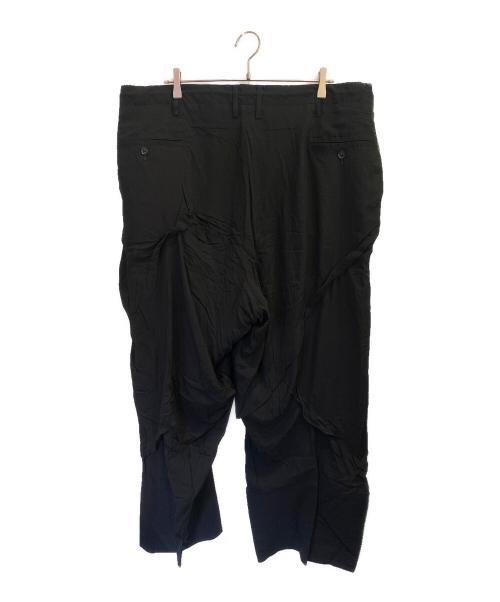 Yohji Yamamoto pour homme（ヨウジヤマモト プールオム）Yohji Yamamoto pour homme (ヨウジヤマモト プールオム) S-TAPERED TUCK PANT ブラック サイズ:2の古着・服飾アイテム