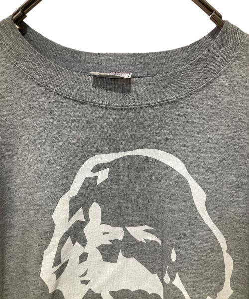 AFFA（エーエフエフエー）AFFA (エーエフエフエー) KARLプリントスウェット グレー サイズ:Ｌの古着・服飾アイテム