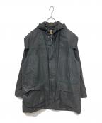 Barbourバブアー）の古着「LINED DURHAM オイルドジャケット」｜グレー