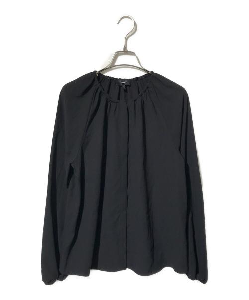 theory（セオリー）theory (セオリー) Prime Georgette Button Front Blouse/長袖ブラウス ブラック サイズ:Sの古着・服飾アイテム