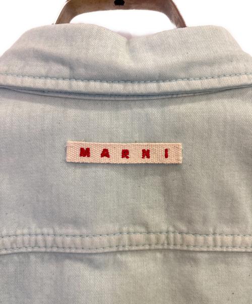 MARNI（マルニ）MARNI (マルニ) ガーメントダイコットンシャツ ライトブルー サイズ:46の古着・服飾アイテム