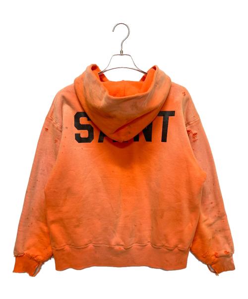 SAINT MICHAEL（セントマイケル）SAINT MICHAEL (セントマイケル) BerBerJin (ベンベルジン) BB DBL FACE HOODIE/SAINT オレンジ サイズ:Lの古着・服飾アイテム