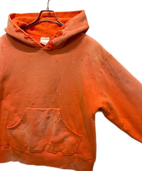 SAINT MICHAEL（セントマイケル）SAINT MICHAEL (セントマイケル) BerBerJin (ベンベルジン) BB DBL FACE HOODIE/SAINT オレンジ サイズ:Lの古着・服飾アイテム