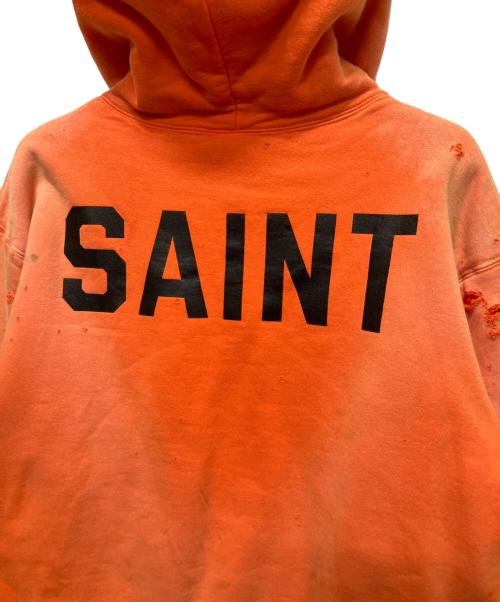 SAINT MICHAEL（セントマイケル）SAINT MICHAEL (セントマイケル) BerBerJin (ベンベルジン) BB DBL FACE HOODIE/SAINT オレンジ サイズ:Lの古着・服飾アイテム